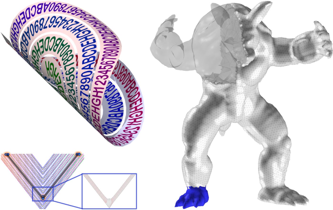 Constrained parameterization and locally injective volumetric mapping with ABCD algorithm.
